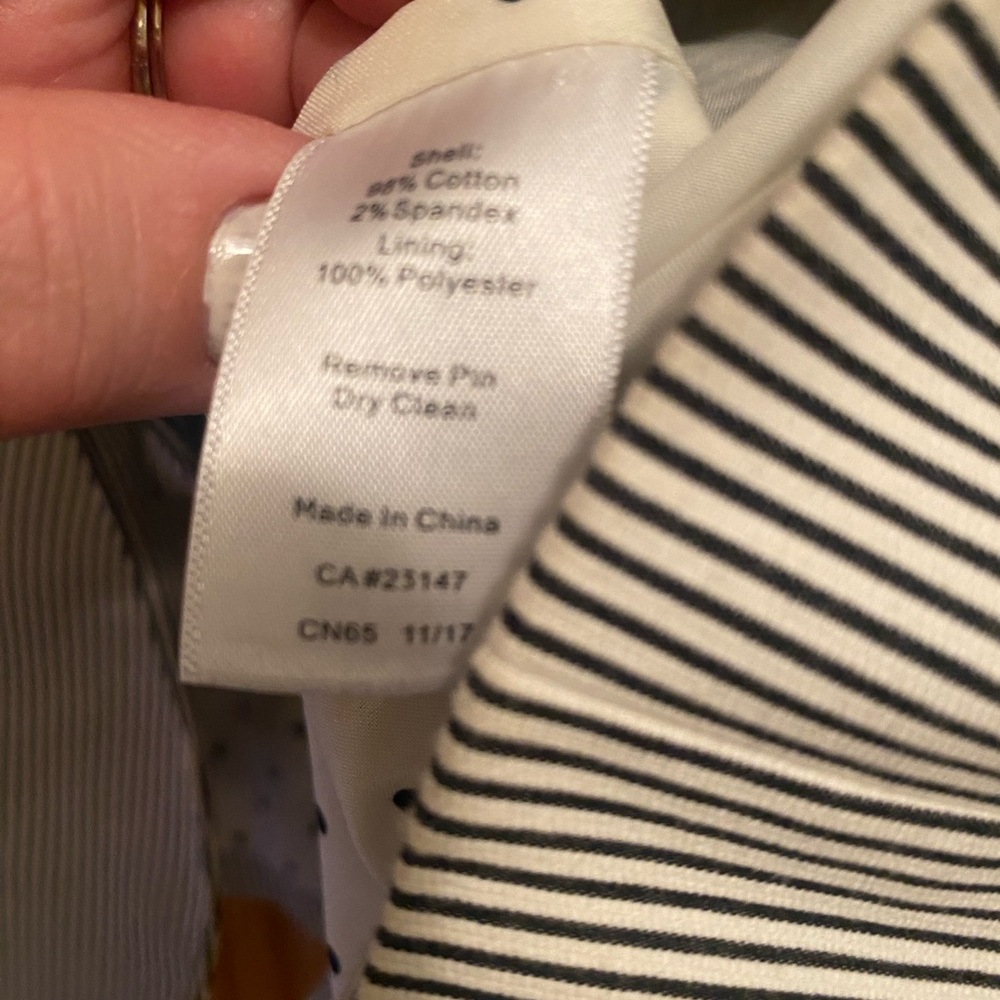 Talbots Spring/Summer Blazer, Blue Gray Stripe. - image 5